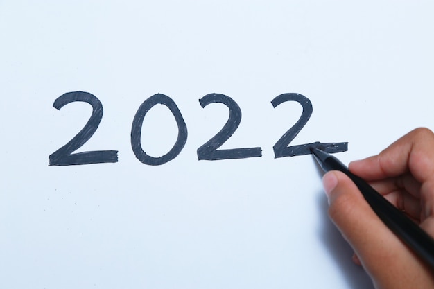 scrittura a mano capodanno 2022