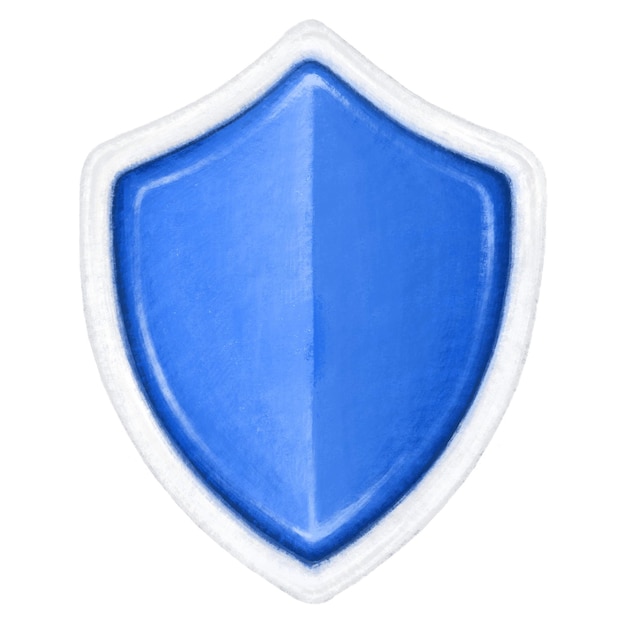 Scudo blu sfondo trasparente png