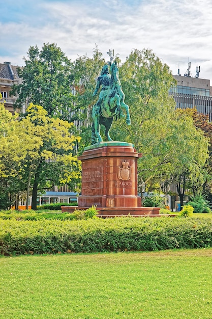 Scultura di Francis Rakoczi a Budapest, Ungheria