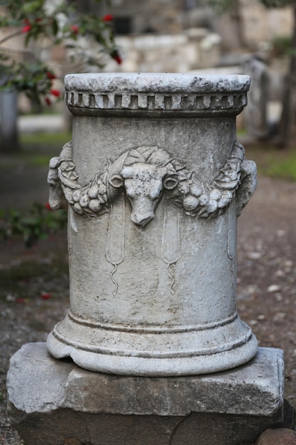 Scultura nel castello di Bodrum