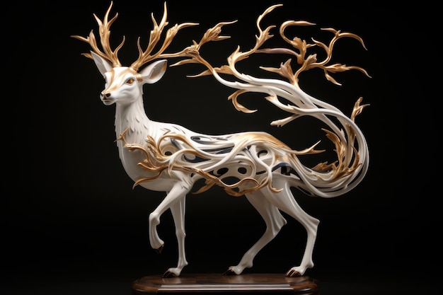 Scultura poli animale stravagante Carta di design Genera Ai