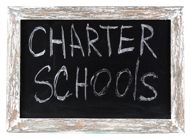 Scuole charter scritte sulla lavagna