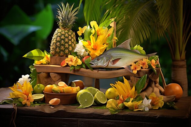 Seafood Sensation Dorado Display (display di frutti di mare)