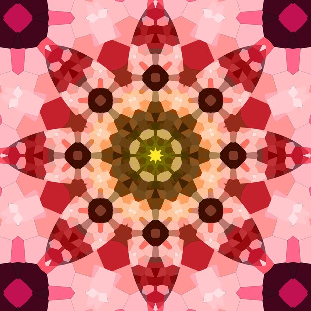 Seamless abstract square pattern Symmetrical round pattern Authors patterns