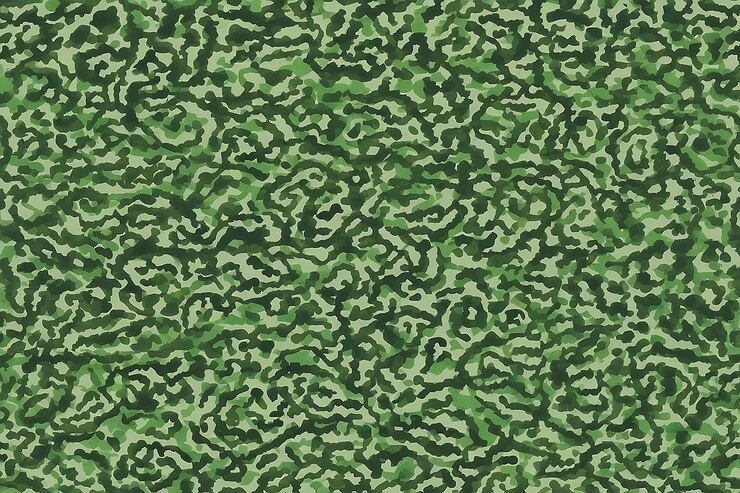 Seamless camo abstract circle shapes pattern stock illustration