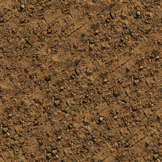 Seamless Dirt Texture La superficie ruvida polverosa della terra Sfondo per la progettazione 3D Deserto