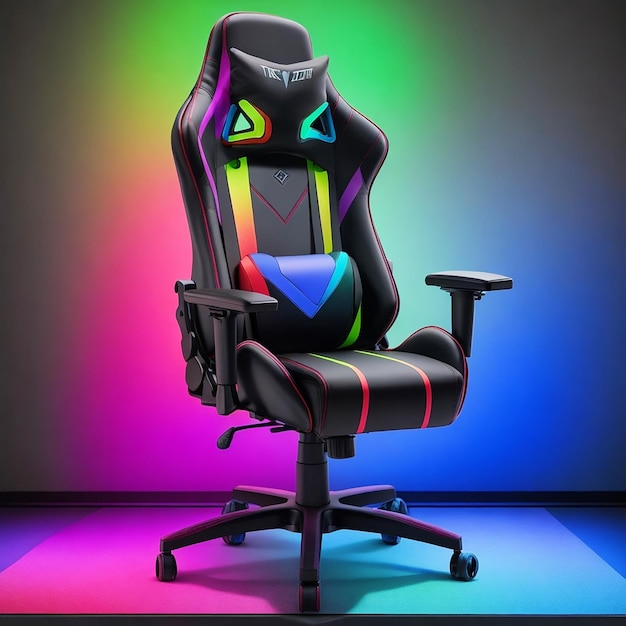 Sedia da gaming colorata RGB