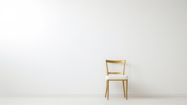 Sedie dorate in stile minimalista giapponese