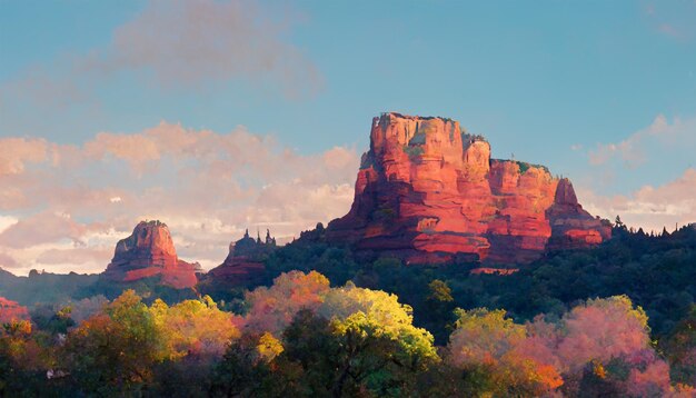 Sedona Arizona bellissima carta da parati per wall art