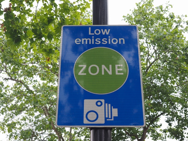 Segnale di zona a basse emissioni a Londra