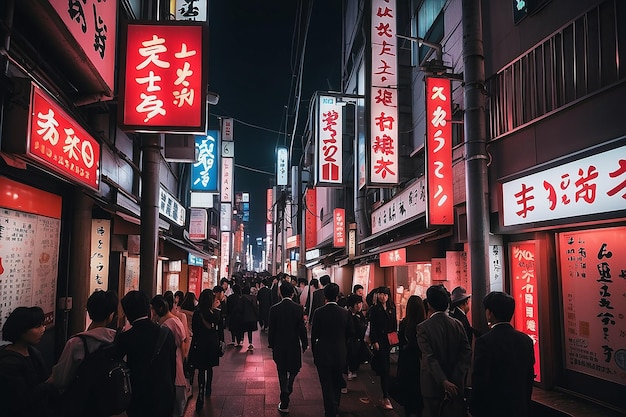 Segni al neon per il quartiere a luci rosse di Tokyo