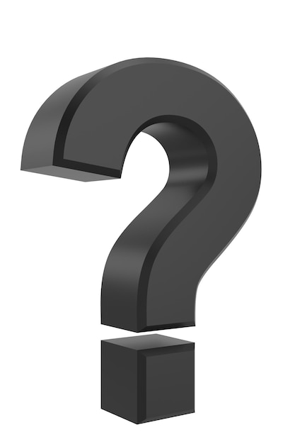 Segno d'interrogazione 3D.