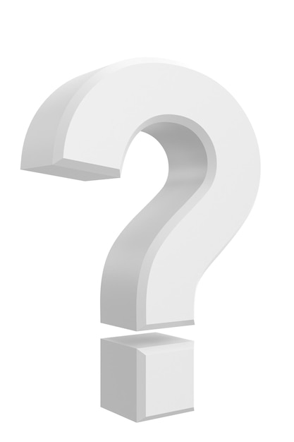 Segno d'interrogazione 3D