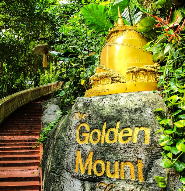 Segno del tempio di montagna dorata
