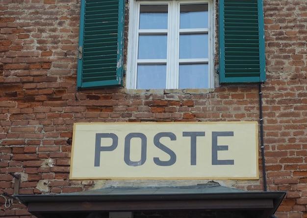 Segno dell'ufficio postale delle poste