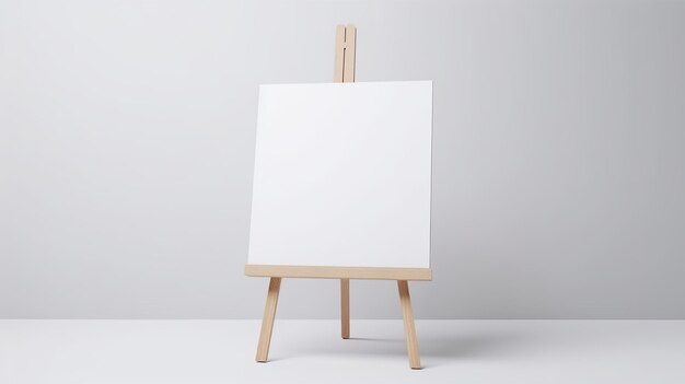 Segno di benvenuto della lavagna bianca Tabella dei posti a sedere Mockup Easel Sign Mockup Generative Ai