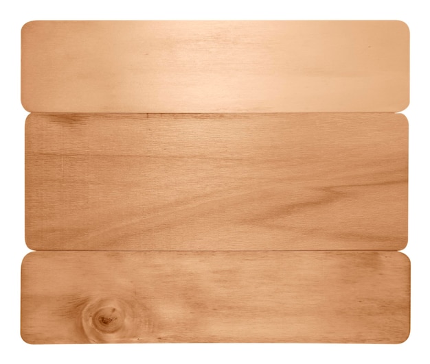 Segno di legno su bianco