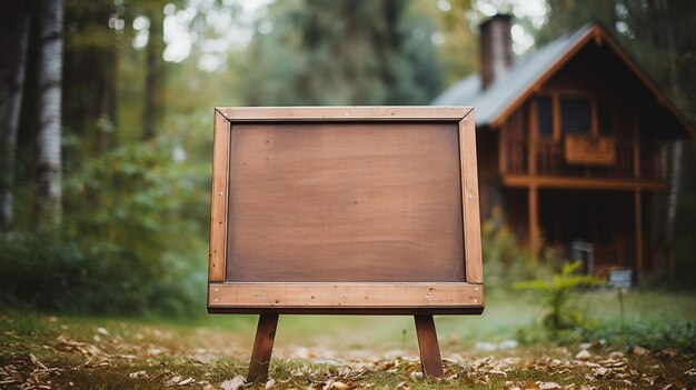 segno di legno sul tavolo nel parco