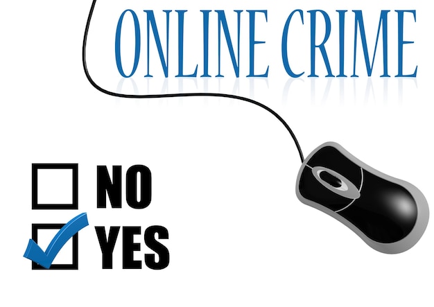 Segno di spunta della criminalità online