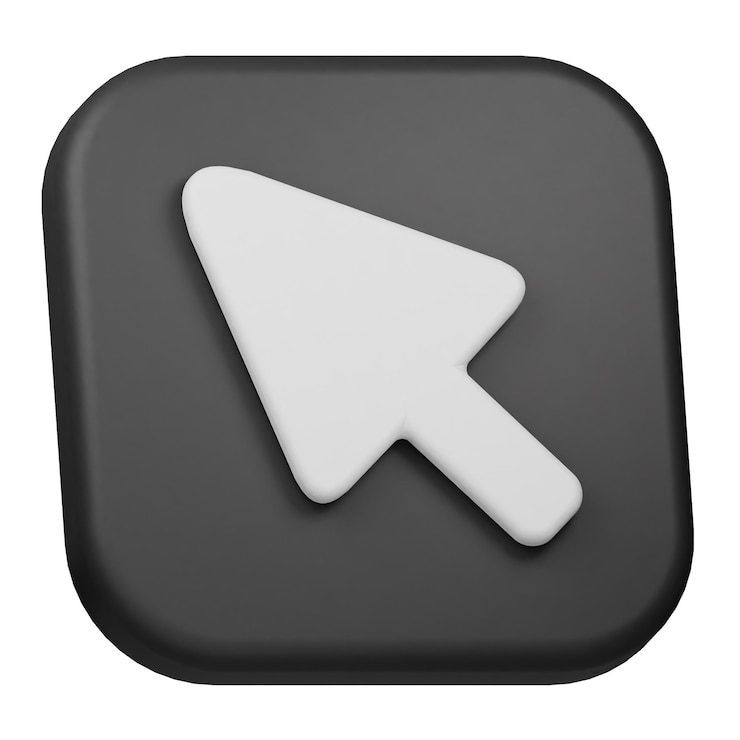 Photo select 3d icon isolated on the white background