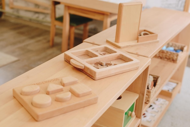 selezionatrici in legno per i più piccoli classe montessori