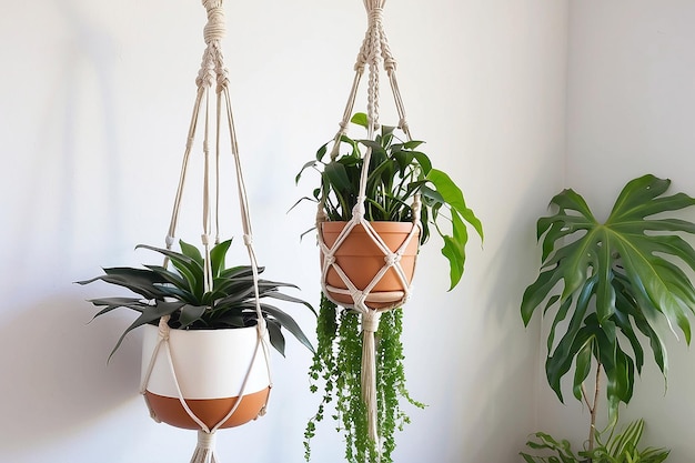 Self-made Macrame Plant Hanger Shelf