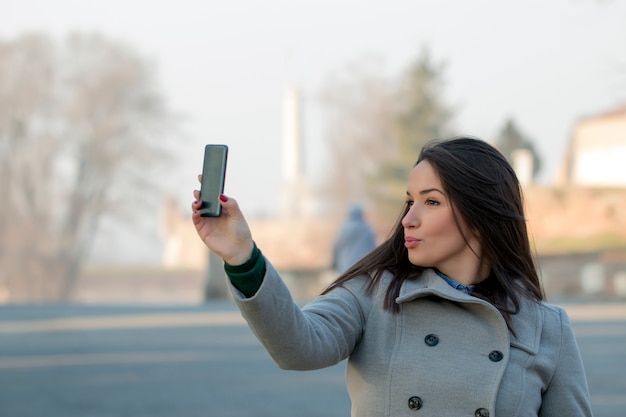 Selfie di strada