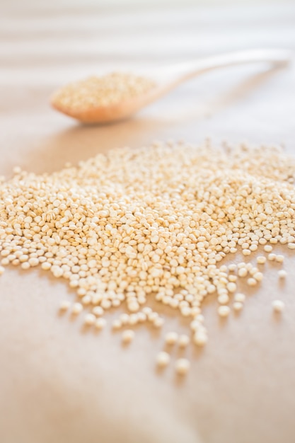 Semi di quinoa bianchi biologici crudi