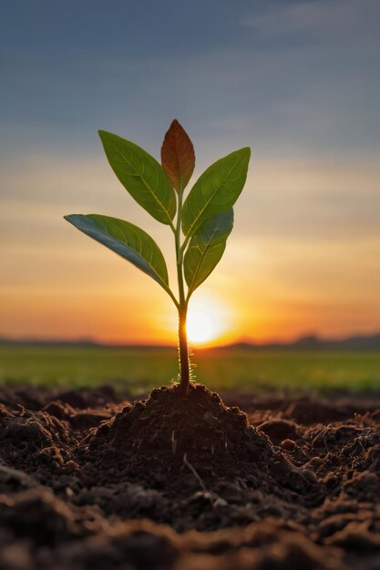 Seminiamo dolcemente i semi del domani abbracciamo la speranza mentre piantiamo piccoli alberi nell'abbraccio d'oro