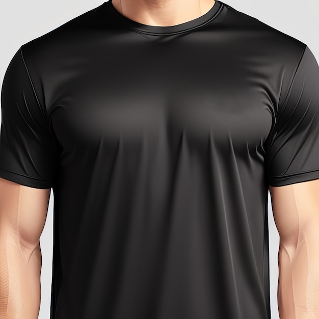 semplice camicia bianca mockup nera