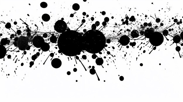 semplice minimale splatter blobs stencil styleGenerative AI