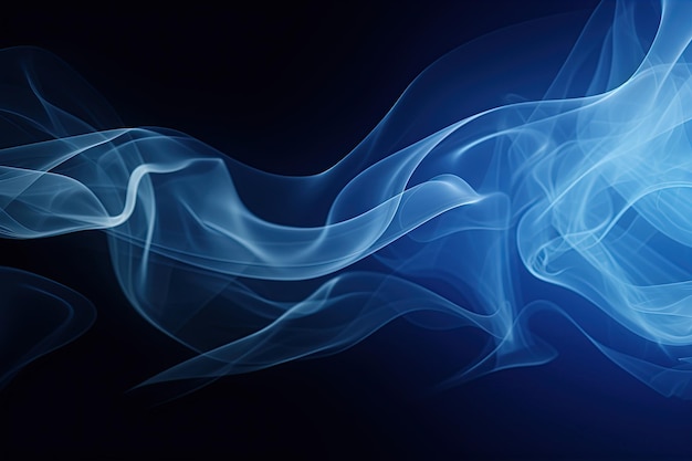 Semplice sfondo astratto blu e nero con effetto fumo