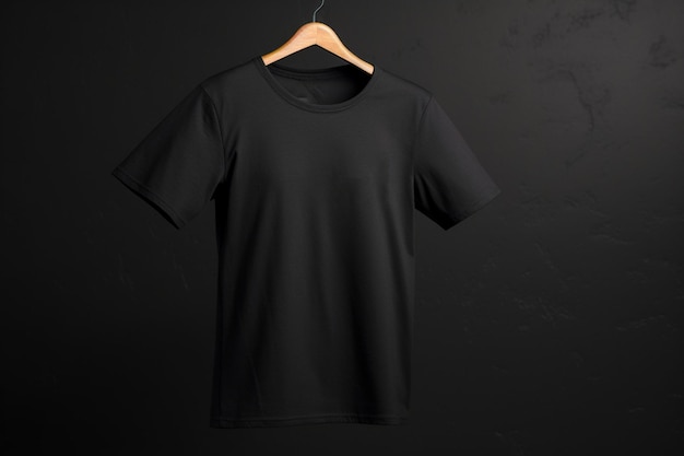 Semplice t-shirt da uomo nero