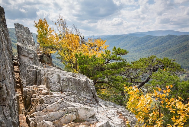 Seneca Rocks nel West Virginia