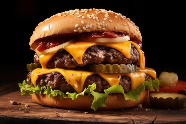 Sensazionale Cheddar Cheese Burger Temptation Cheesy