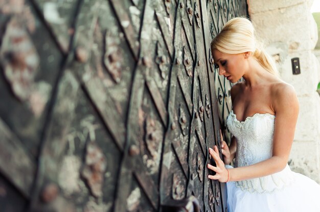 Sensuale ritratto di bella sposa