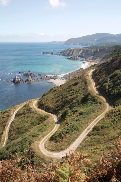 Sentiero della spiaggia di Carro, Espasante, Galizia, Spagna