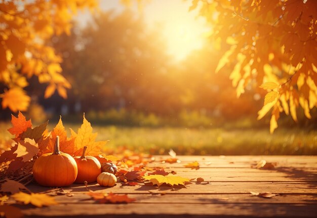 Sentiero nel bosco in autunno Albero di colore arancione foglie di acero rosso marrone nel parco cittadino autunnale Scena della natura sotto il sole