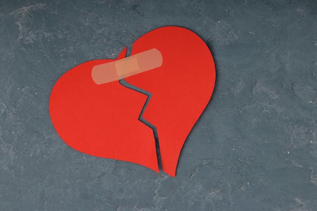 Separazione e divorzio di concetto di rottura del cuore spezzato