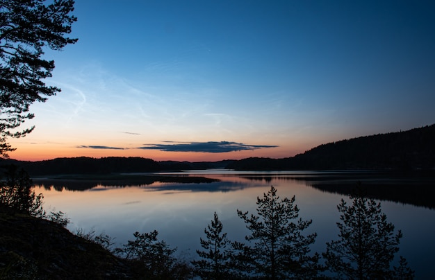 Serata estiva sul lago