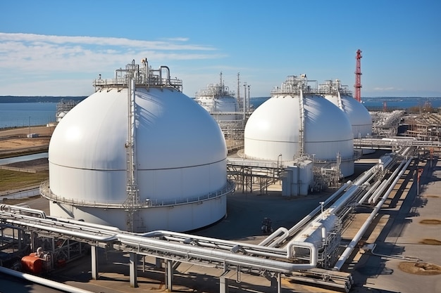 Serbatoi di stoccaggio di LNG e sistema di trasmissione di gas per la generazione di gas di petrolio liquefatto