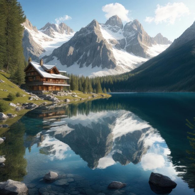 Serene Mountain Retreat Un rifugio per gli amanti della natura in riva al lago