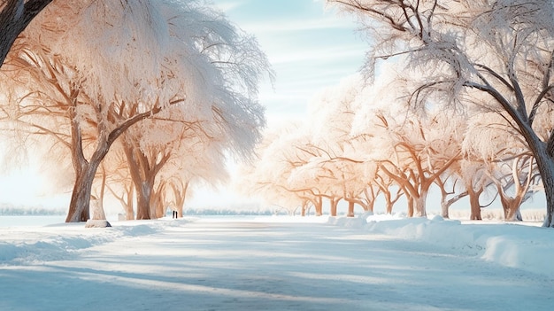 Serenità al sole Il sole splende sugli alberi in lontananza