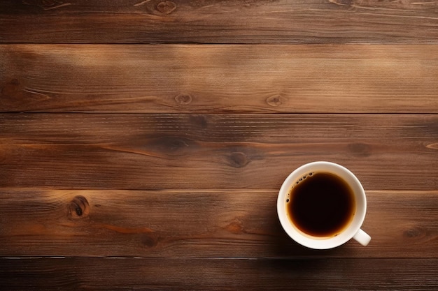 Serenità mattutina Delizia del caffè in legno