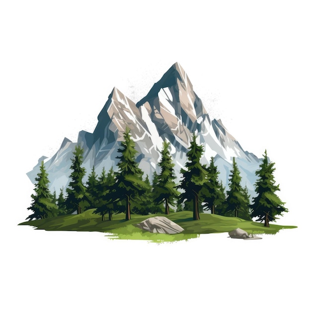 serie di icone di montagne
