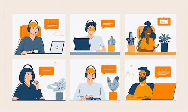 Serie di immagini che mostrano la creazione di buyer persona