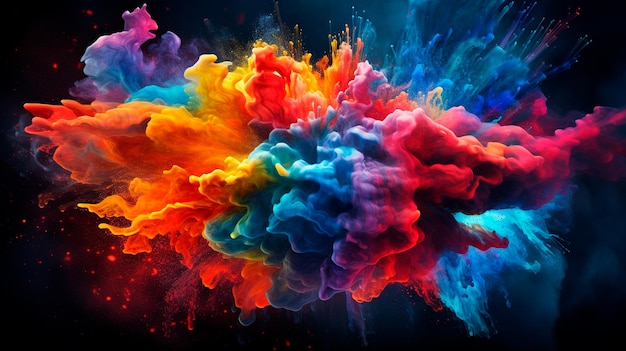 serie di movimento di colore composizione astratta di vernice colorata vernice sui progetti per l'immaginazione