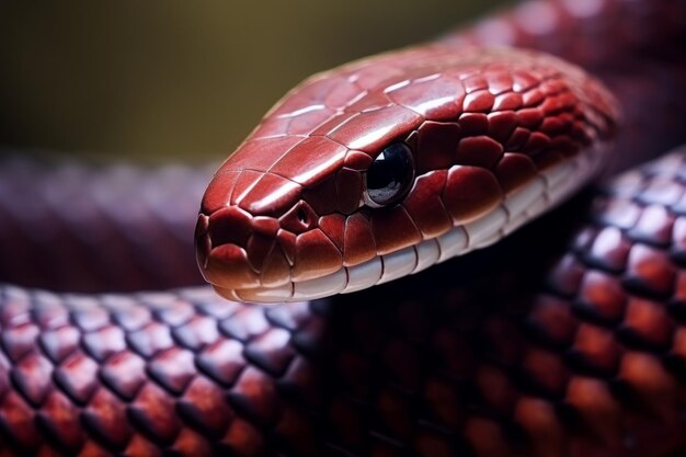 Serpente colorato pitone cobra vipera foresta nascosta in attesa di preda foresta pluviale giungla natura intatta