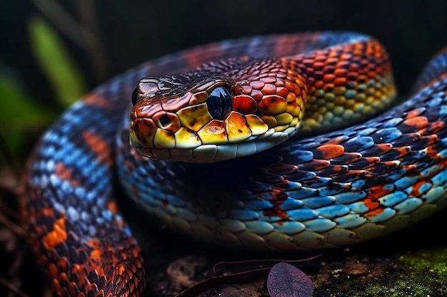 Serpente in giardino IA generativa