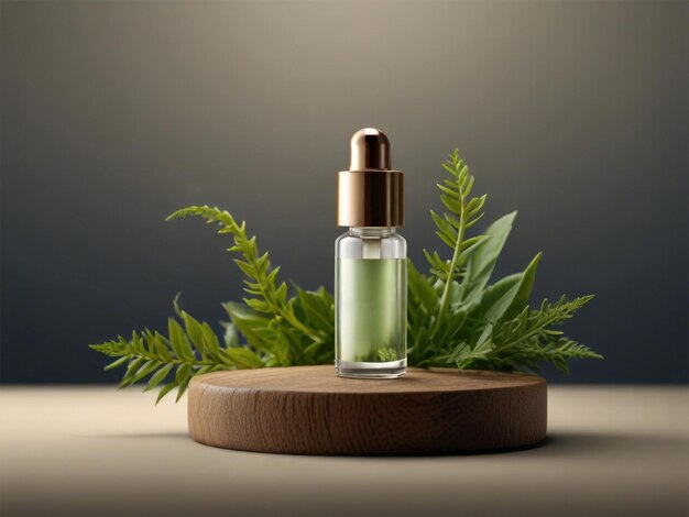 Serum drop nature podium progettazione del prodotto